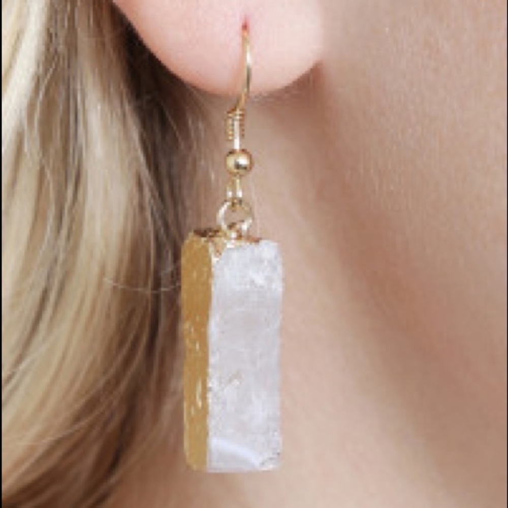 Pearl Perfection Druzy Earrings